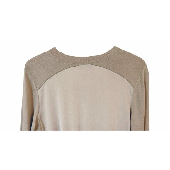 PER SE Taupe Sweater with Satin Like Front - Picture 7 of 7